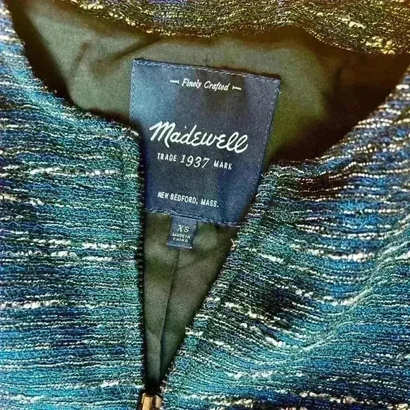 Maxwell Leather Tweed Moto Jacket - Picture 3 of 6